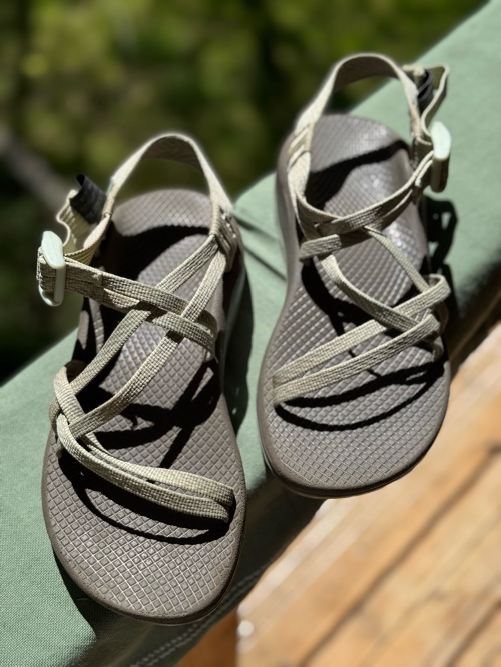 Chaco Women's Strappy Sport Sandals in Olive Green